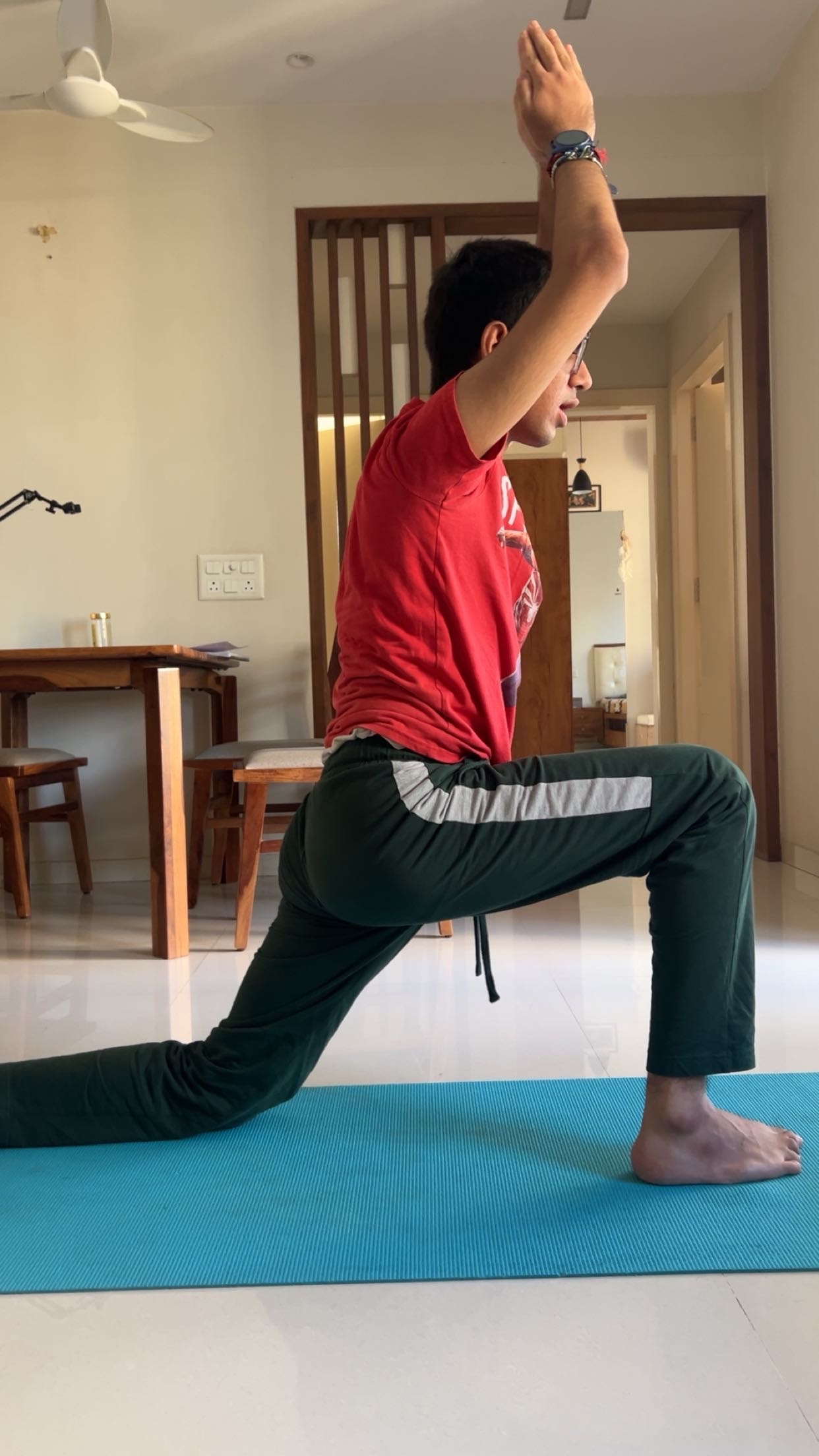 Student yoga practice — graceful pose