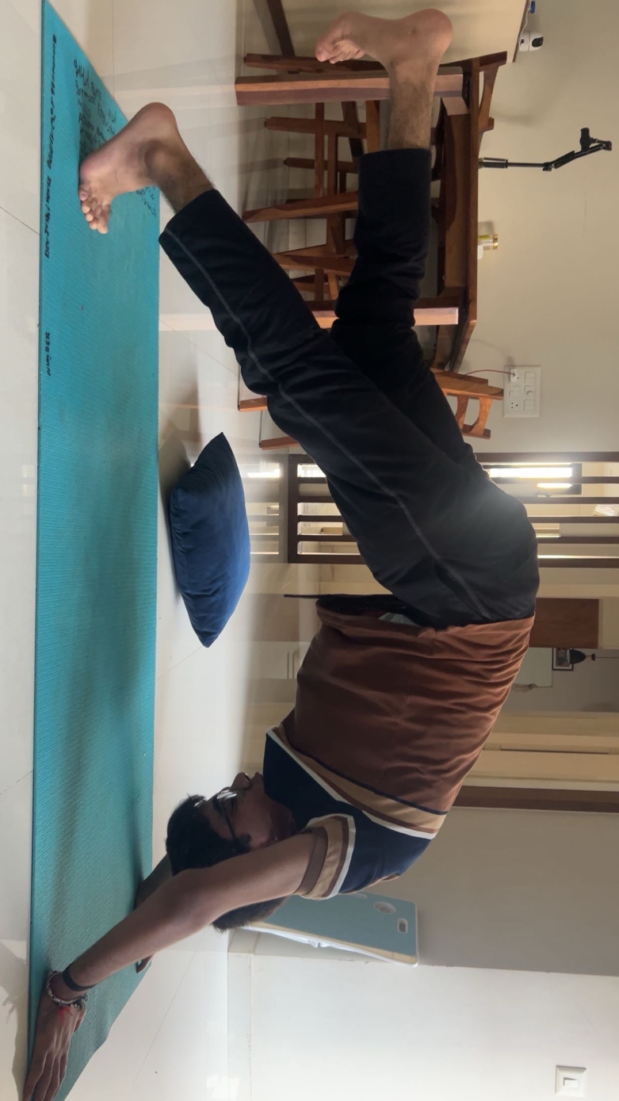 Student yoga practice — mindful movement